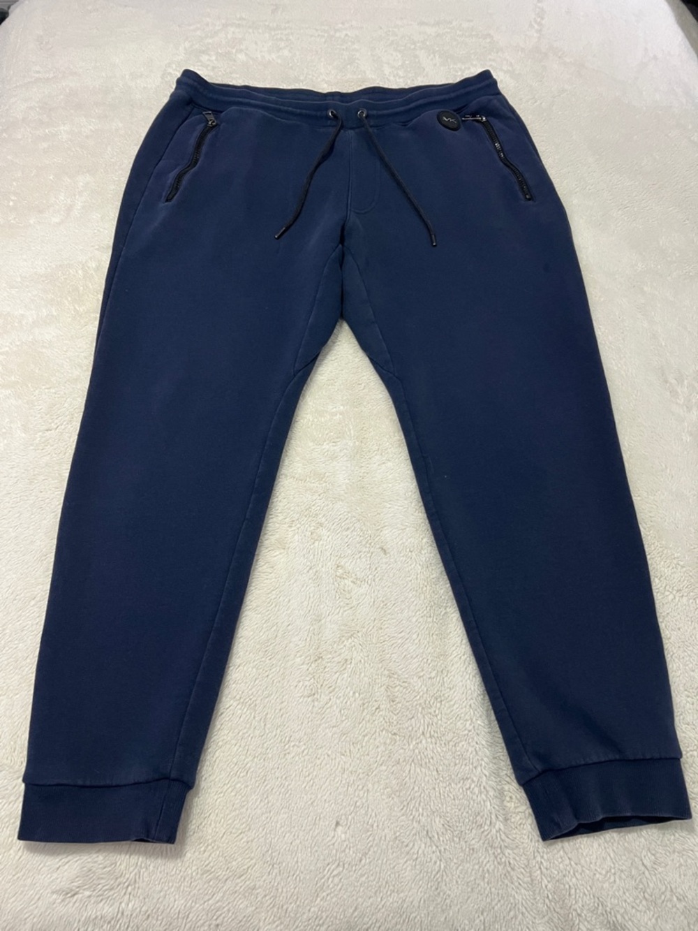 Micheal Kors Men's Navy Sweatpants Joggers with Drawstring